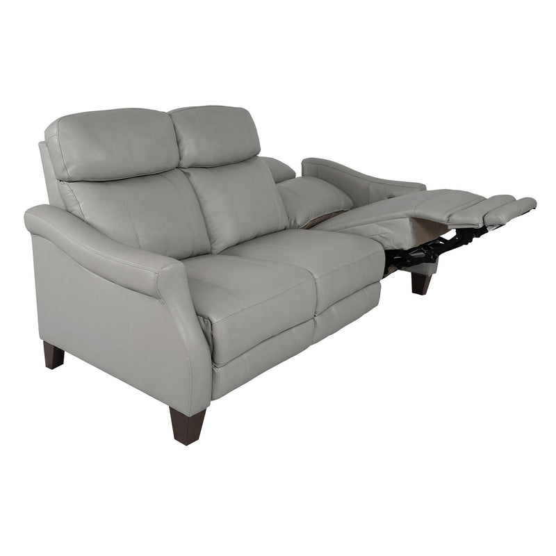 Felicity 84" Zero Gravity Power Reclining Sofa in Silver Leather - Furniture City (CA)l