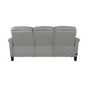 Felicity 84" Zero Gravity Power Reclining Sofa in Silver Leather - Furniture City (CA)l
