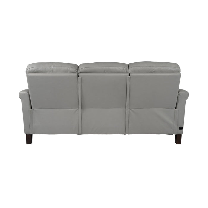 Felicity 84" Zero Gravity Power Reclining Sofa in Silver Leather