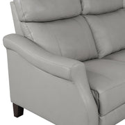 Felicity 84" Zero Gravity Power Reclining Sofa in Silver Leather - Furniture City (CA)l