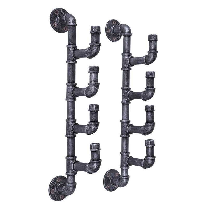 Fleur Industrial Wine Rack in Industrial Gray - Furniture City (CA)l