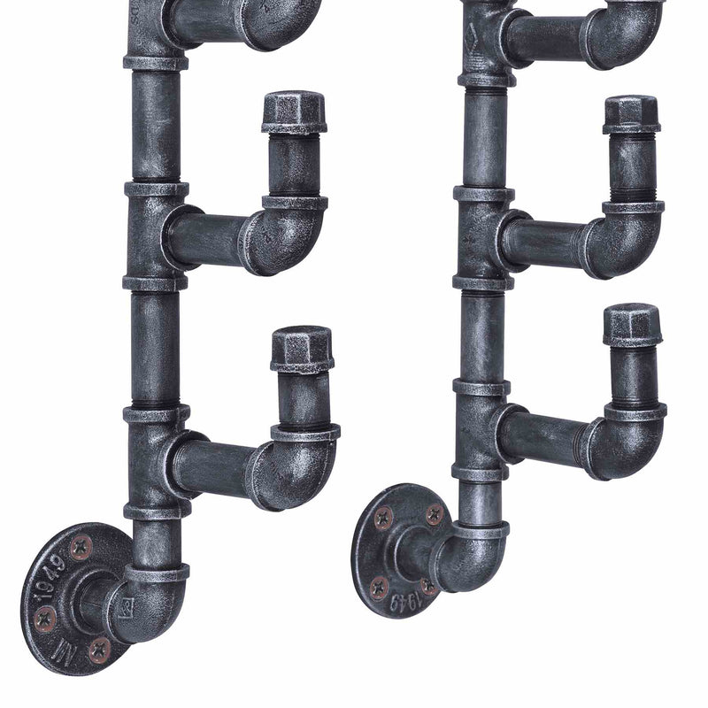 Fleur Industrial Wine Rack in Industrial Gray - Furniture City (CA)l