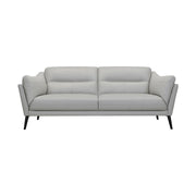 Franz 87" Modern Dove Gray Genuine Leather Sofa - Furniture City (CA)l