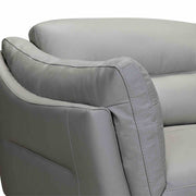 Franz 87" Modern Dove Gray Genuine Leather Sofa - Furniture City (CA)l