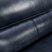 Franz 87" Modern Blue Genuine Leather Sofa - Furniture City (CA)l
