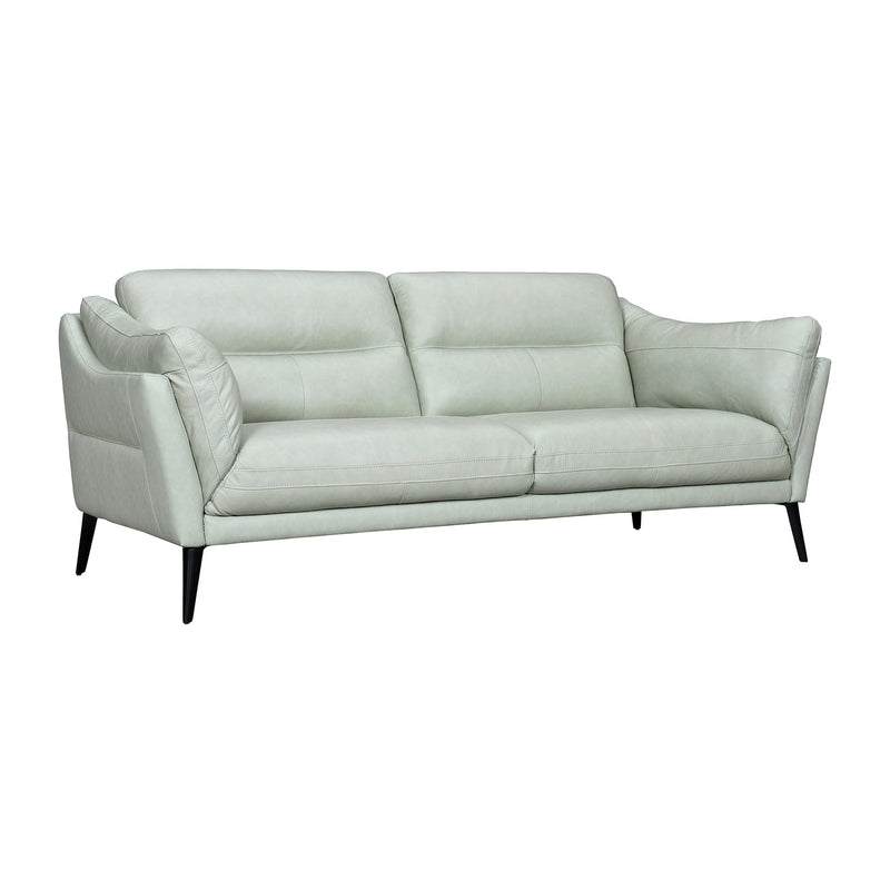Franz Mint Leather Sofa - Furniture City (CA)l