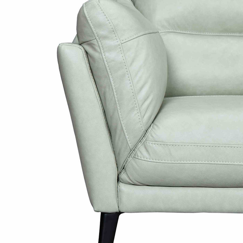 Franz Mint Leather Sofa - Furniture City (CA)l