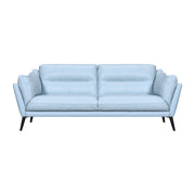 Franz Sky Blue Leather Sofa - Furniture City (CA)l