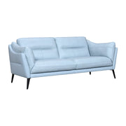 Franz Sky Blue Leather Sofa - Furniture City (CA)l