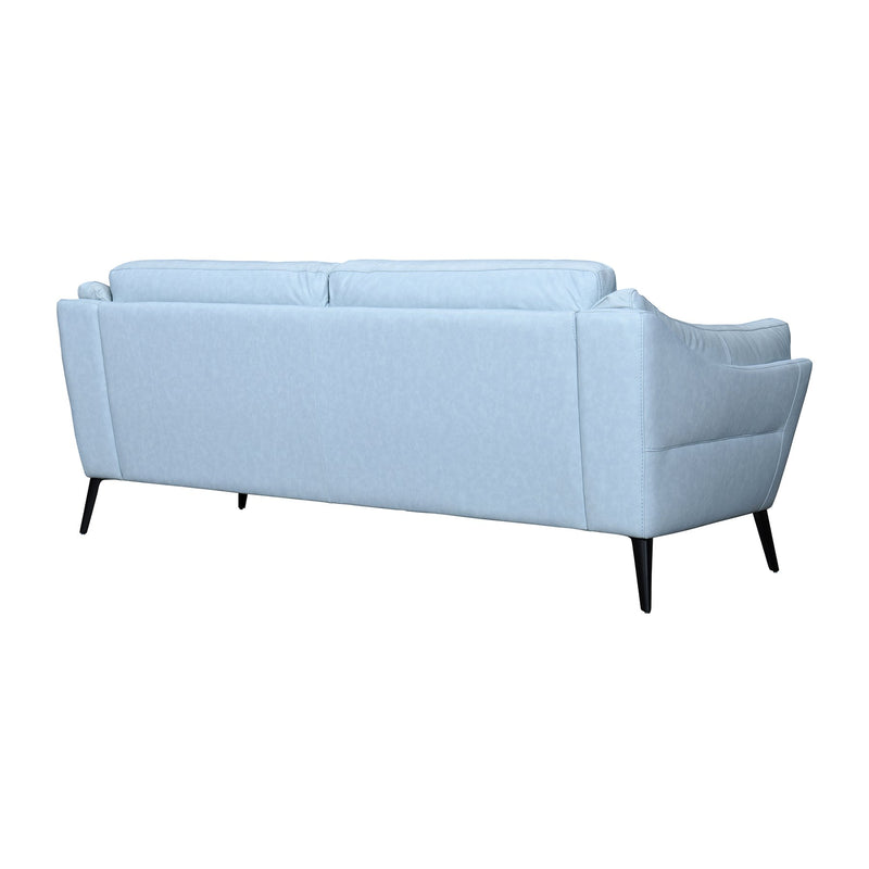 Franz Sky Blue Leather Sofa - Furniture City (CA)l