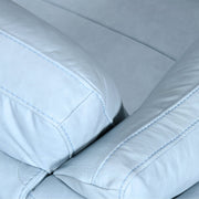 Franz Sky Blue Leather Sofa - Furniture City (CA)l