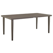 Grenada Outdoor Aluminum Gray Rectangle Dining Table - Furniture City (CA)l