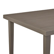 Grenada Outdoor Aluminum Gray Rectangle Dining Table - Furniture City (CA)l