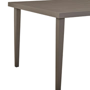 Grenada Outdoor Aluminum Gray Rectangle Dining Table - Furniture City (CA)l