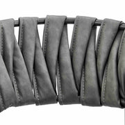 Giovanni 26" Counter Stool in Black Metal with Gray Fabric and Faux Leather - Furniture City (CA)l