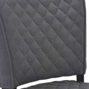Gia 30" Bar Height Swivel Gray Fabric and Espresso Wood Bar Stool - Furniture City (CA)l