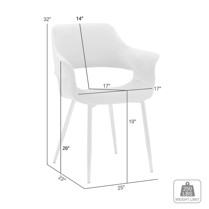 Gigi Gray Velvet Dining Room Chair with Gold Metal Legs - Set of 2