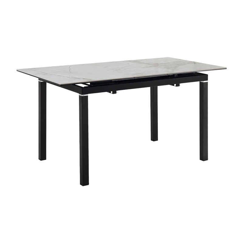 Giana Extendable Dining Table in Stone and Metal - Furniture City (CA)l