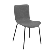 Gillian Modern Light Gray Fabric and Metal Dining Room Chairs - Set of 2 - Furniture City (CA)l