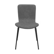 Gillian Modern Light Gray Fabric and Metal Dining Room Chairs - Set of 2 - Furniture City (CA)l