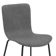 Gillian Modern Light Gray Fabric and Metal Dining Room Chairs - Set of 2 - Furniture City (CA)l