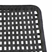 Griffin Outdoor Patio Rocking Chair in Light Eucalyptus Wood and Charcoal Rope - Furniture City (CA)l