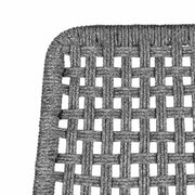 Griffin Outdoor Patio Rocking Chair in Dark Eucalyptus Wood and Gray Rope - Furniture City (CA)l