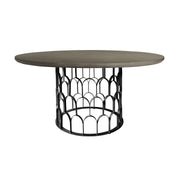 Gatsby Concrete and Metal Round Dining Table - Furniture City (CA)l