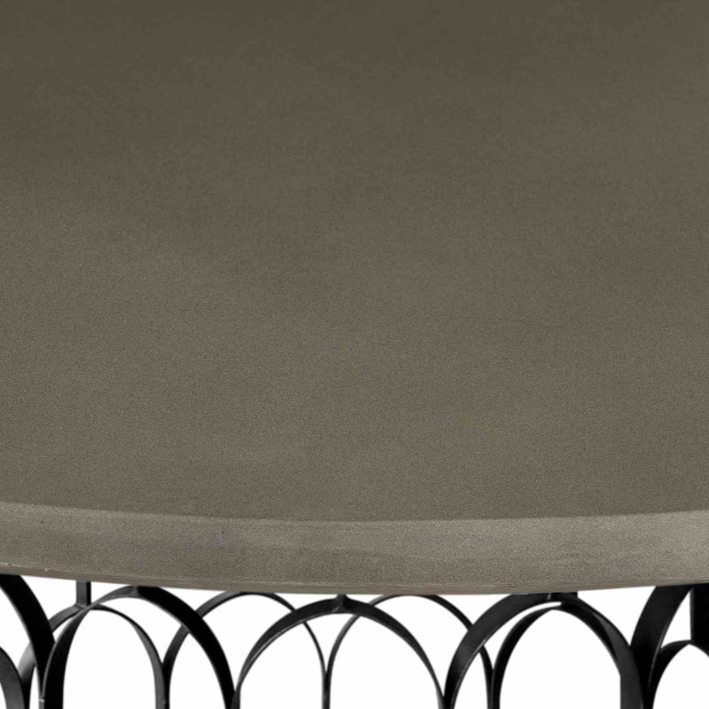 Gatsby Concrete and Metal Round Dining Table - Furniture City (CA)l