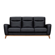 Greyson 83" Black Leather Sofa - Furniture City (CA)l