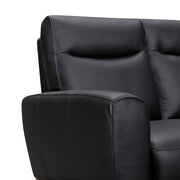Greyson 83" Black Leather Sofa - Furniture City (CA)l