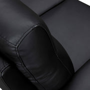 Greyson 83" Black Leather Sofa - Furniture City (CA)l