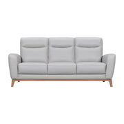 Greyson 83" Dove Gray Leather Sofa - Furniture City (CA)l