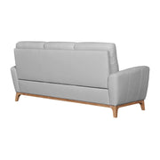 Greyson 83" Dove Gray Leather Sofa - Furniture City (CA)l