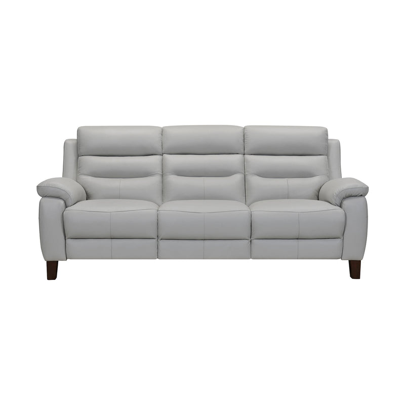 Hayward 82" Dove Gray Genuine Leather Power Reclining Sofa - Furniture City (CA)l