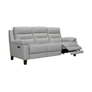 Hayward 82" Dove Gray Genuine Leather Power Reclining Sofa - Furniture City (CA)l