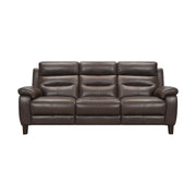 Hayward 82" Espresso Genuine Leather Power Reclining Sofa - Furniture City (CA)l