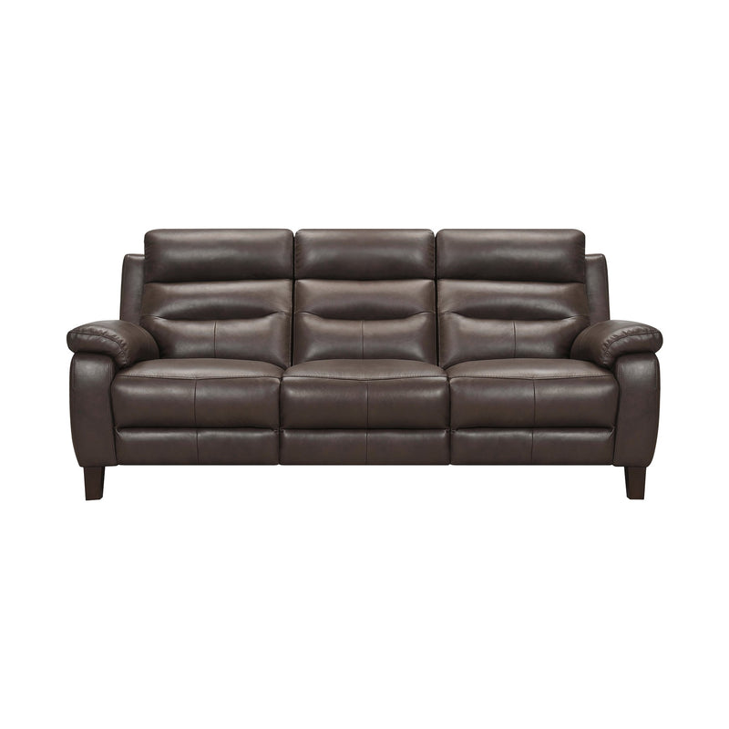 Hayward 82" Espresso Genuine Leather Power Reclining Sofa - Furniture City (CA)l