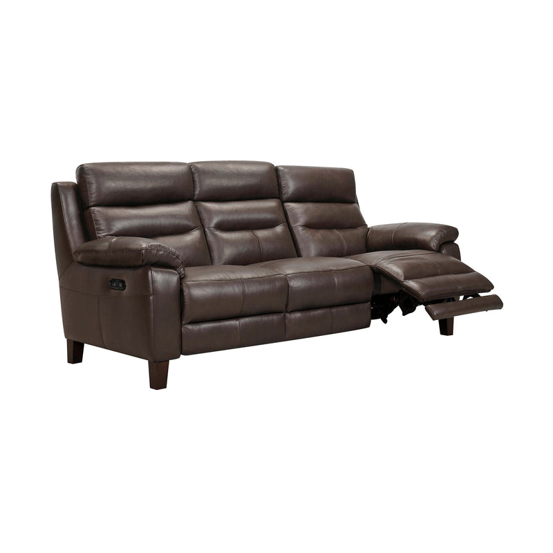 Hayward 82" Espresso Genuine Leather Power Reclining Sofa - Furniture City (CA)l