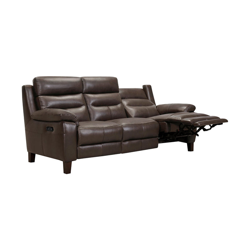 Hayward 82" Espresso Genuine Leather Power Reclining Sofa - Furniture City (CA)l