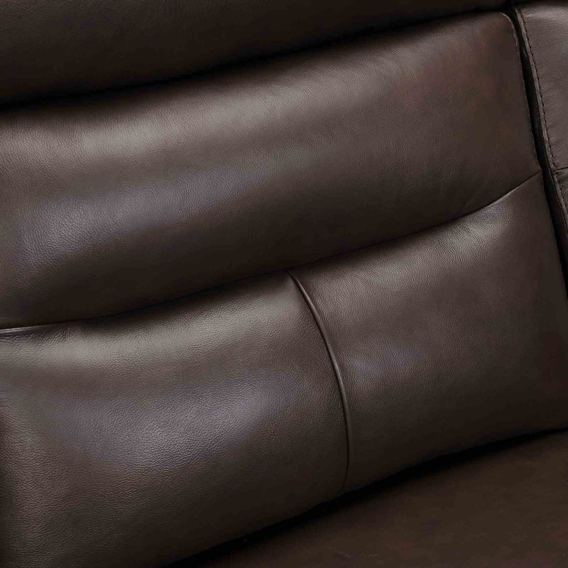 Hayward 82" Espresso Genuine Leather Power Reclining Sofa - Furniture City (CA)l
