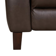Hayward 82" Espresso Genuine Leather Power Reclining Sofa - Furniture City (CA)l