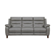 Hayward 82" Dark Gray Genuine Leather Power Reclining Sofa - Furniture City (CA)l