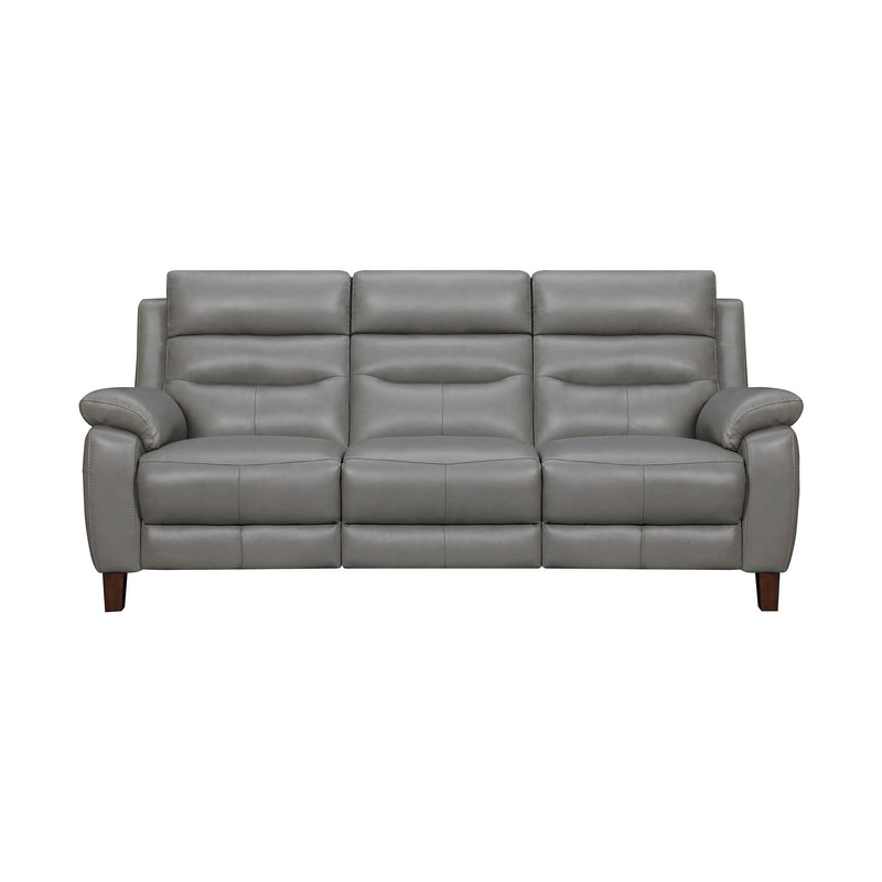 Hayward 82" Dark Gray Genuine Leather Power Reclining Sofa - Furniture City (CA)l