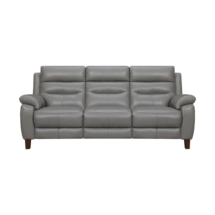 Hayward 82" Dark Gray Genuine Leather Power Reclining Sofa