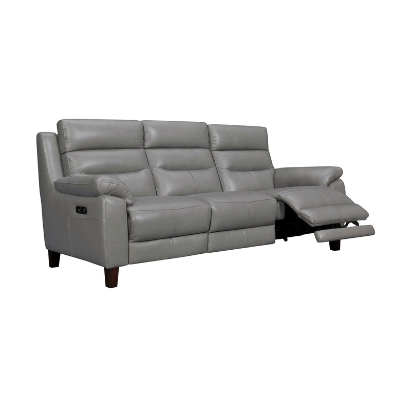 Hayward 82" Dark Gray Genuine Leather Power Reclining Sofa - Furniture City (CA)l