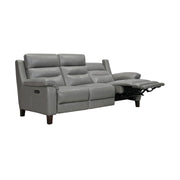 Hayward 82" Dark Gray Genuine Leather Power Reclining Sofa - Furniture City (CA)l