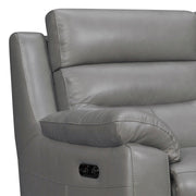 Hayward 82" Dark Gray Genuine Leather Power Reclining Sofa - Furniture City (CA)l