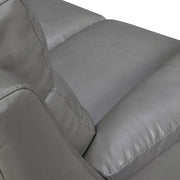 Hayward 82" Dark Gray Genuine Leather Power Reclining Sofa - Furniture City (CA)l