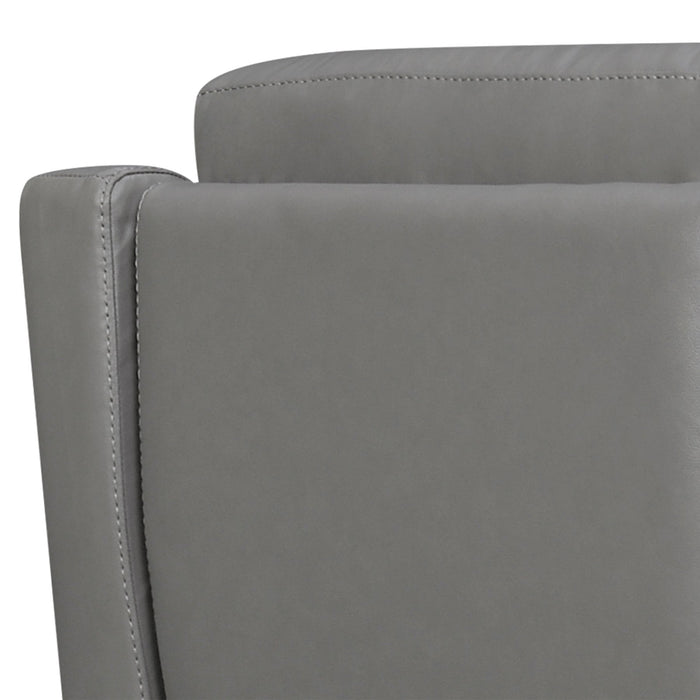 Hayward 82" Dark Gray Genuine Leather Power Reclining Sofa